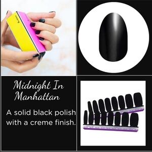 Color Street Midnight in Manhattan Nail Polish Strips. New in package.